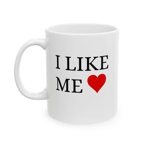 Deadpool Mug, I Like Me Mug, Movie Mug, Movie Lovers Gift, Coffee Mug, Self Love Mug, Heart Mug, Ceramic Mug, (11oz, 15oz) image 4