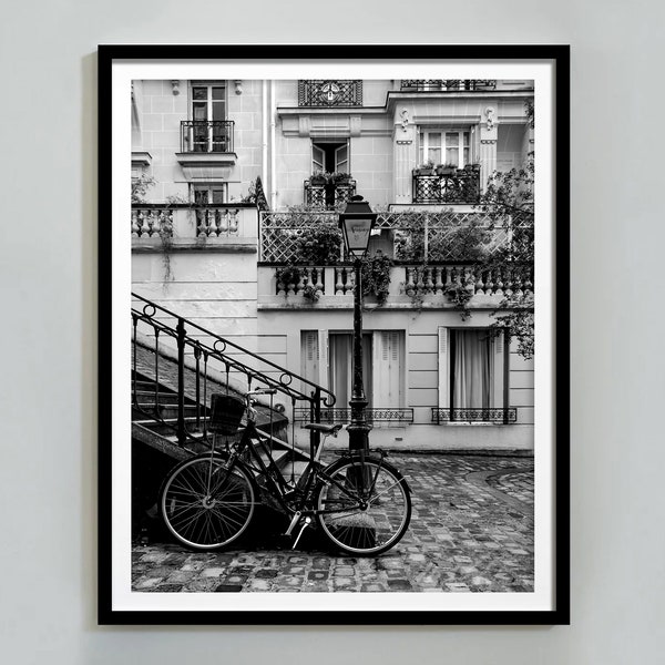 Paris Poster, Black and White, Vintage Print, Paris Photography, Architecture Print, Paris Wall Decor, Printable Wall Art, Digital Download