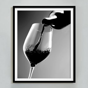 Plakat z winem, wydruk na wózku barowym, czarno-biały, sztuka ścienna z alkoholem, wystrój baru w stylu vintage, sztuka ścienna do druku, wystrój angielskiego pubu, pobieranie cyfrowe