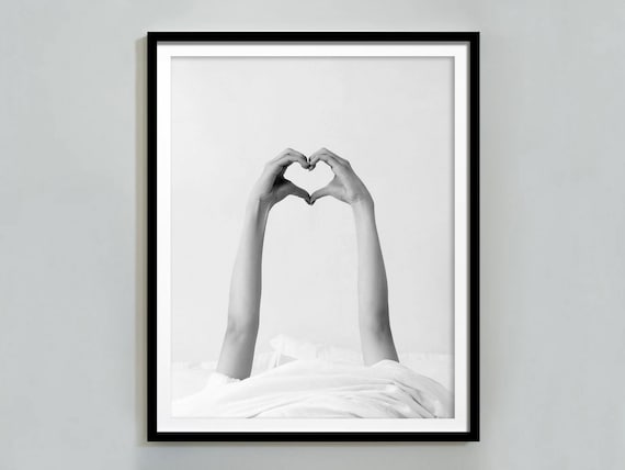 Black and White Cozy Bedroom Print: Self Love Poster, Hypebeast Wall Art, Digital Download