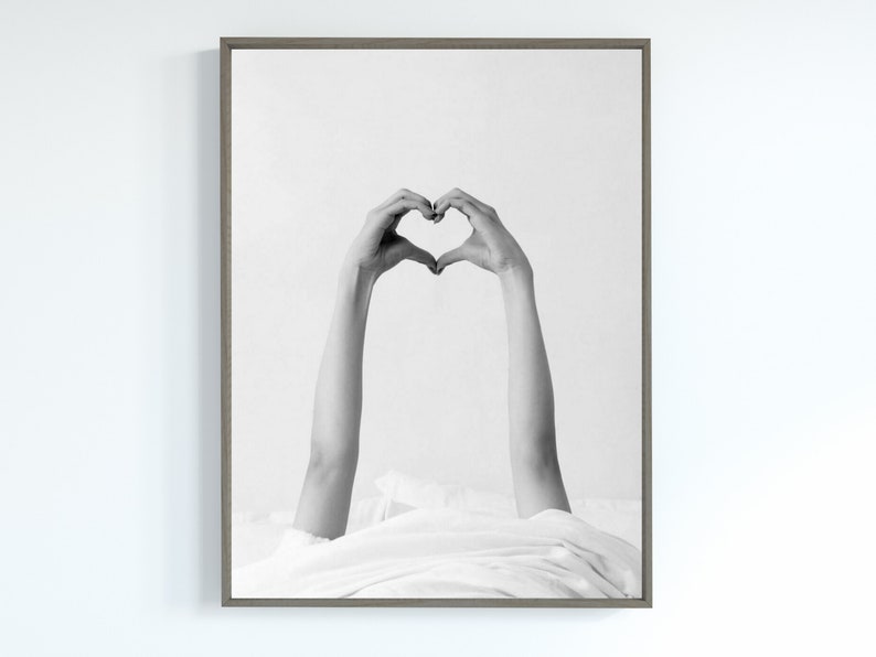 Black and White Cozy Bedroom Print: Self Love Poster, Hypebeast Wall Art, Digital Download