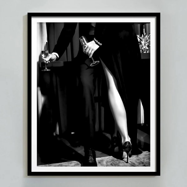 Black and White Romantic Valentine – Etsy