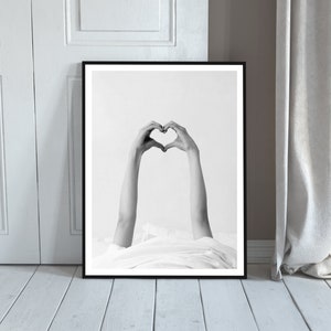 Black and White Cozy Bedroom Print: Self Love Poster, Hypebeast Wall Art, Digital Download