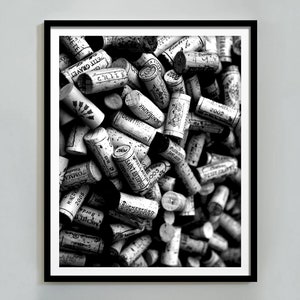 Wijnkurken poster, barwagen print, zwart-wit, alcohol kunst aan de muur, maximalist kamer decor, wijn kunst aan de muur, thuisbar decor, digitale download