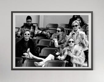 Sex and the City Poster, Black and White TV Show Wall Art, Digital Download
