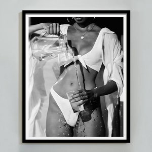 Zwart-wit barwagen print, alcohol kunst aan de muur, Engelse pub, Hypebeast room decor, eetkamer poster, keuken muurkunst, digitale download