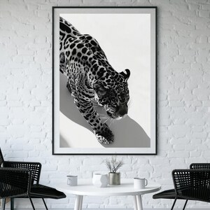 Black and White Leopard Print, Cheetah Poster, Vintage Photography, Hypebeast Wall Art, Digital Download