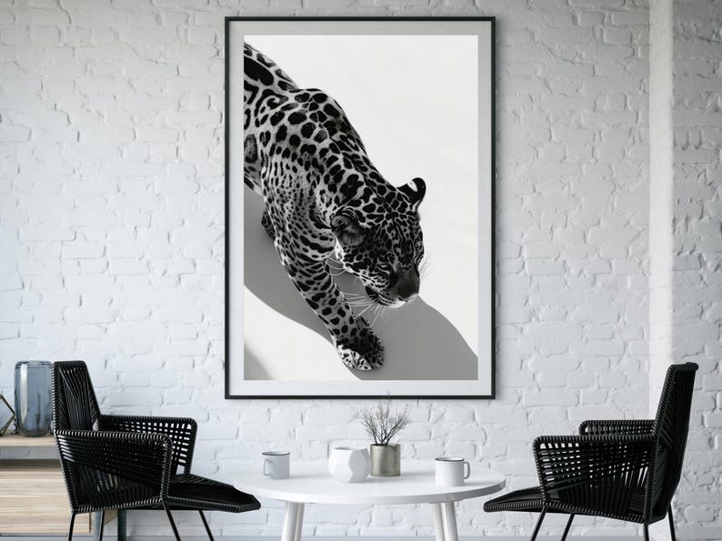 Black and White Leopard Print, Cheetah Poster, Vintage Photography, Hypebeast Wall Art, Digital Download