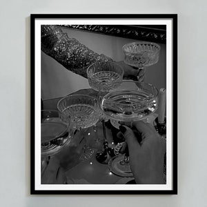 Cheers Print, Bar Cart Wall Art, Czarno-biały, Plakat Koktajlowy, Szampan Wall Art, Plakat Alkoholowy, Wystrój Angielskiego Pub, Pobieranie Cyfrowe