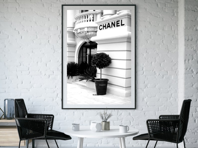 Fashion Wall Art Black and White Luxury Print Vintage Etsy