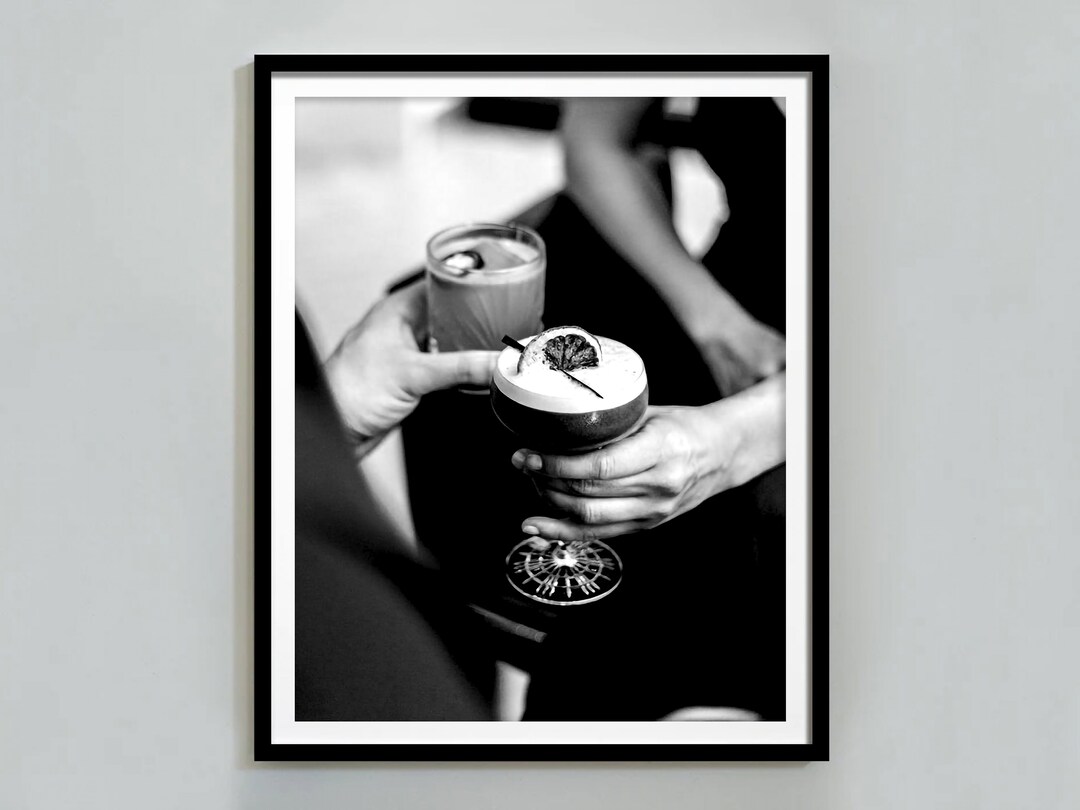 Espresso Martini Print, Digital Download, Bar Cart Print, Martini Wall