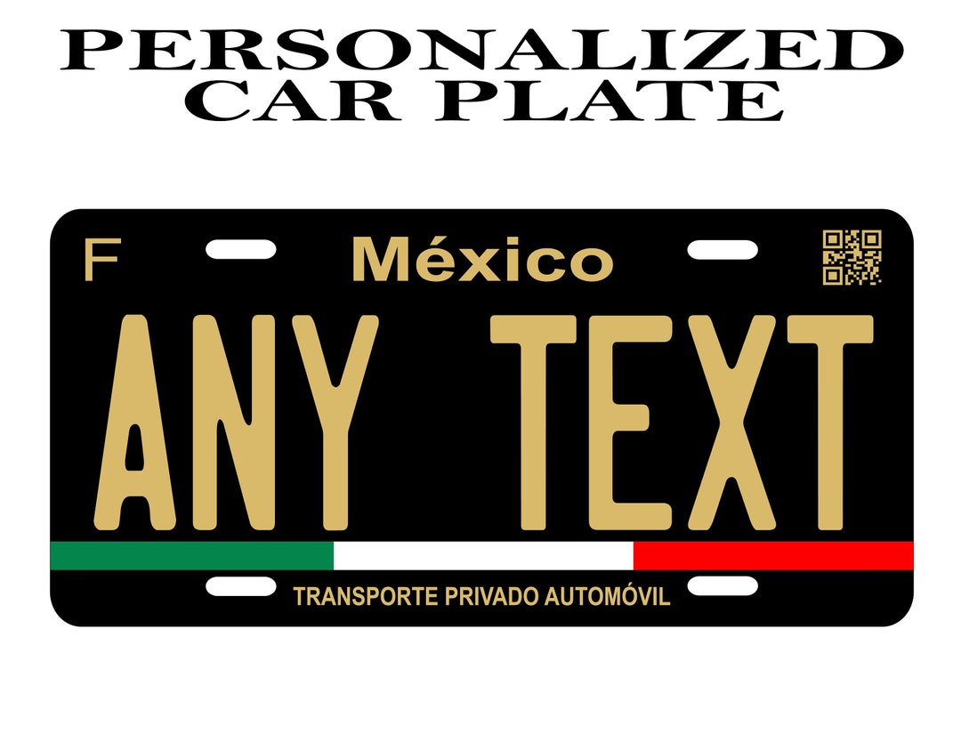 Plate Car Mexico/ Car Plate Mexico/ Plates Auto Mexico/ Etsy