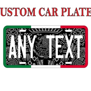 Mexico Car Plates / Personalized Car Plates States Mexico / Car Plate Mexico State / Novelty Plates State of Mexico / Mexico