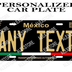 Mexico Car Plate/ Mexico Car Plate/ Mexico Auto Plates/ Mexico Decorative Plates/ Any Text Plates/ High Quality/ Mexico Plates