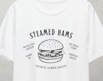 Steamed Hams Simpsons T-Shirt - Simpsons Gift Vintage Style