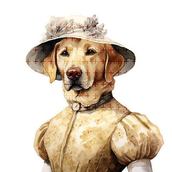 Dress with labradors top