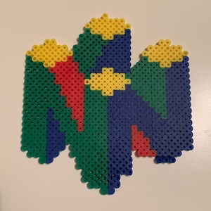 Nintendo 64 Logo - Bead Sprite - Wall Art - Pixel Bead Art