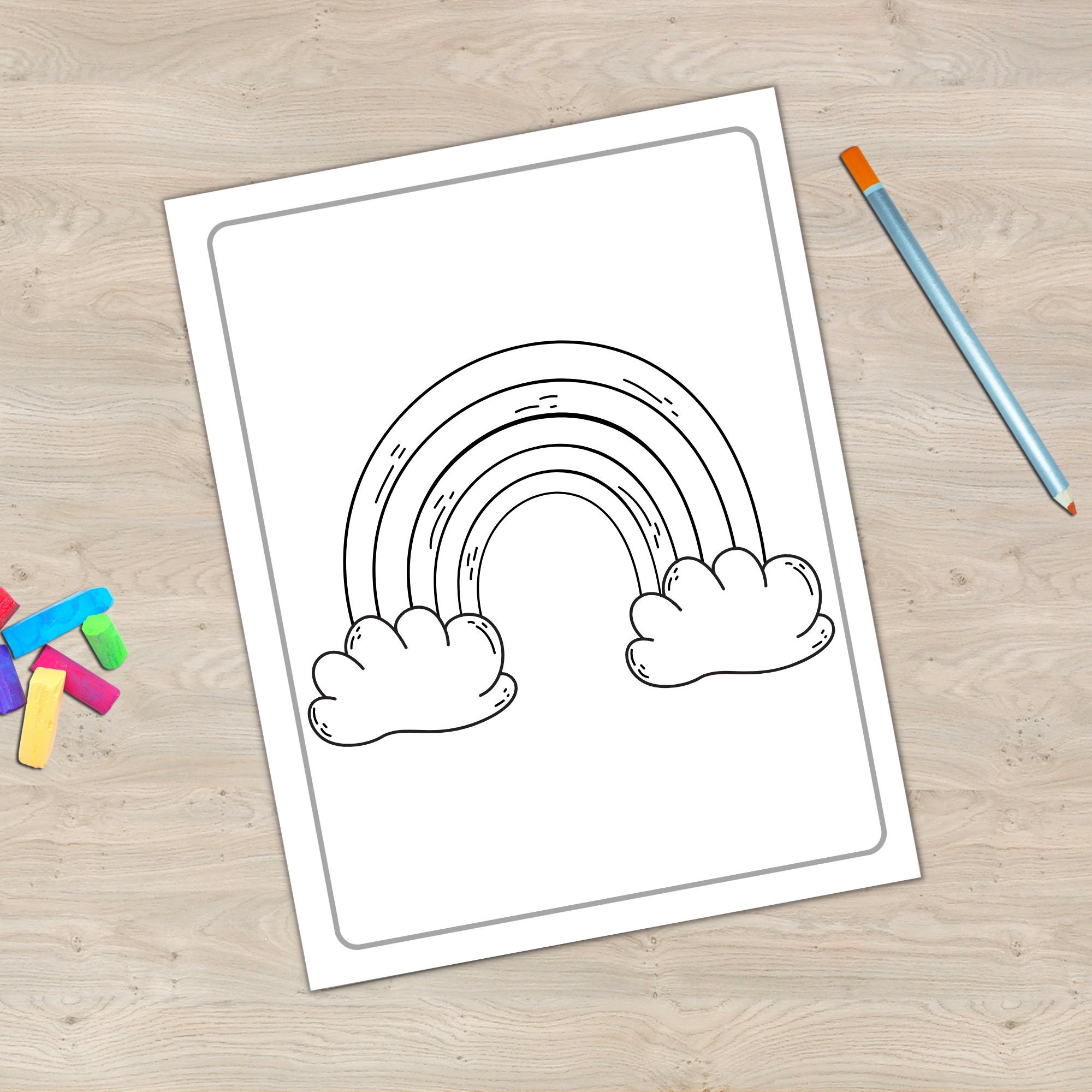 Rainbow Coloring Pages for Kids Ages 3-8 by Inkhorse Publishing | Kids ...