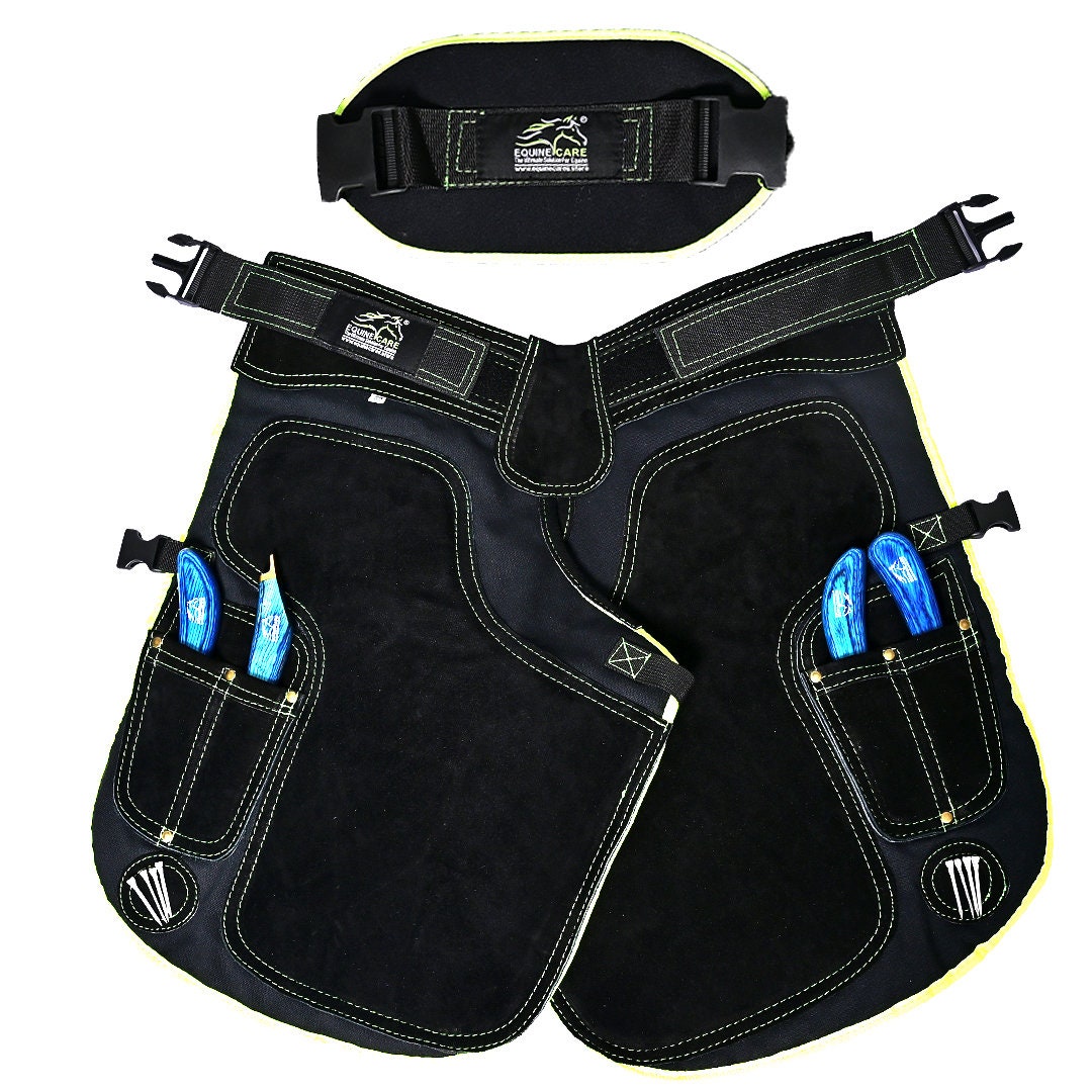 Equine Care Women's Farrier Apron With 4 Knife Pockets 2 Nail
