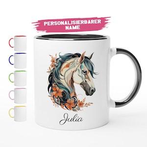 Horse mug for girls customizable | Horse gift for women