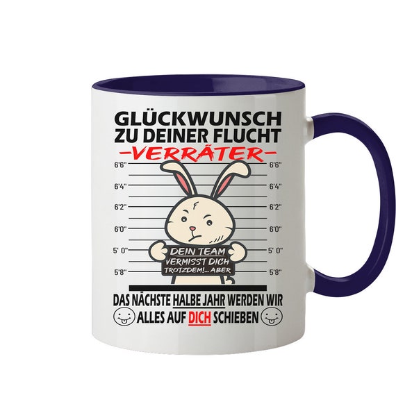 Lustige Abschieds-Tasse Für Kollegen – Mit Spruch 'Alles Gute Für Deinen Neuen Job' | Hochwertige Keramik-Tasse Mit Doppelseitigem Druck, 350 Ml, Perfektes Geschenk Zum Jobwechsel