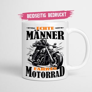 Biker Mug Motorcycle Gift | Real Men Ride Motorcycles | Motorcyclist Gift Idea White Coffee Mug