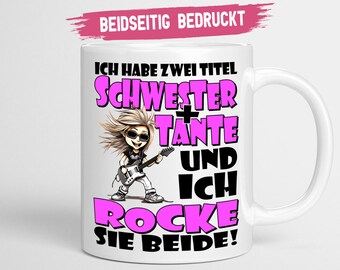 Tante Tasse | Ich habe zwei Titel Schwester und Tante Geschenk