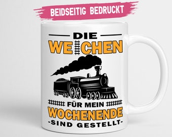 Modelleisenbahn Tasse | Die Weichen sind gestellt | Modellbau Eisenbahn Geschenk