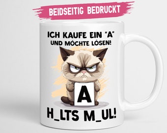 Katzen Tasse | Kollegen Geschenk | lustige Sprüche Tasse