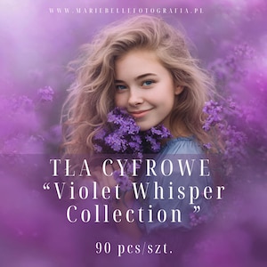 Violet Whisper Collection Digital Background Overlays Photoshop