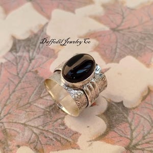 Black Onyx Ring, 925 Sterling Silver Ring, Handmade Ring, Gemstone Ring, Women Ring, Wedding Ring, Jewelry Ring, Designer Ring, Silver Ring