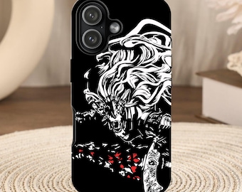 Elden Ring Phone Case, Eldenring Maliketh Art Merch, iPhone 17 Pro Max Tough Case, Magsafe Cell Phone Case, Cozy Gamer Accessory Gift 2534C