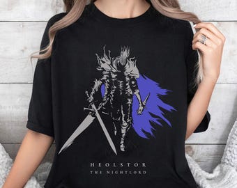 Camiseta de Elden Ring Nightreign, merchandising de Elden Ring, sudadera con capucha de Heolstor, el Señor de la Noche, regalos de videojuegos para jugadores de rol, camiseta de estilo de vida 2910
