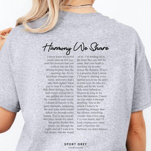 Custom Song Lyrics Hoodie, Favorite Track Front And Back Shirt, Music Teacher Gift, Musical Concert Show Lover Merch, Audiophile Gift 2487 image 5