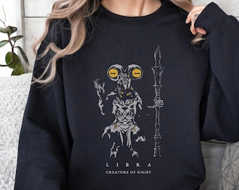 Elden Ring Nightreign Shirt, Elden Ring Merch, Libra Creature Of Night Boss Sweatshirt, Video Game Gifts for RPG Gamer Lifestyle Shirt 2911
