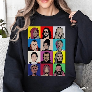 Cyberpunk 2077 Shirt, Gamer Lifestyle Shirt, Phantom Liberty Merch, Anime Gifts For Him, Gifts For RPG Gamers, Johnny Silverhand Judy 2844