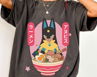 Palworld Anubis Ramen Shirt, Pal World Video Game Streamer Merch, Comfort Colors Monster Tamer T-Shirt, Lets Play Gamer Sweatshirt 3017
