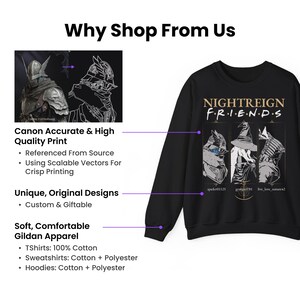 Elden Ring Nightreign Executor Shirt, Forsaken Hollow Nightfarer Sweatshirt, Fromsoft Video Game Sweater, Soulsborne Gamer Gaming Tee 2662 image 11