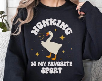 Silly Goose Shirt, Goose Meme Sweatshirt, Funny Farm Animal Lover TShirt, Honking Goose Mom Gift For Farmer, Humor Goose Owner Merch 0205
