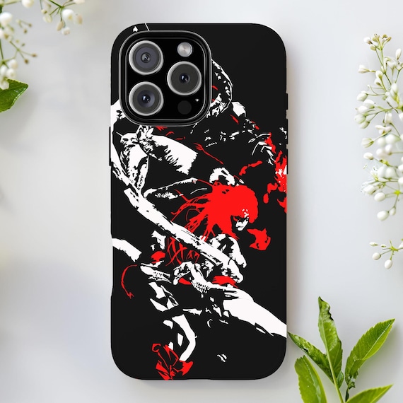 phone case with built in finger loop Finger Loop Large Ring iPhone Case, For iPhone 15 Pro Max / White