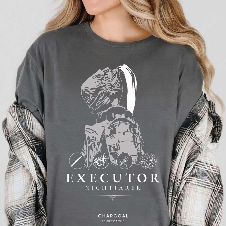 Elden Ring Nightreign Executor Shirt, Forsaken Hollow Nightfarer Sweatshirt, Fromsoft Video Game Sweater, Soulsborne Gamer Gaming Tee 2662 image 4