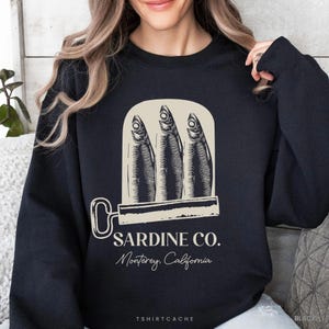 Sardine Girl Summer Shirt, Amalfi Coastal Cowgirl  Sweater, Mermaid Tinned Fish Sweatshirt, Canned Sardine Aesthetic Marine Life TShirt 2107