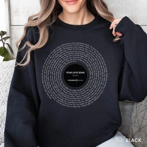 Custom Song Lyrics Shirt, Personalized Music Artist Lover Sweatshirt, Rock Band Gift For Concert Festival, Musician Teacher  Album Tee 2423