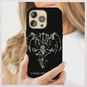 Elden Ring Phone Case, Eldenring Curse You Bayle The Dread Merch, iPhone Tough Mobile Case, Magsafe Cell Phone Case, Gamer Accessory 2529C