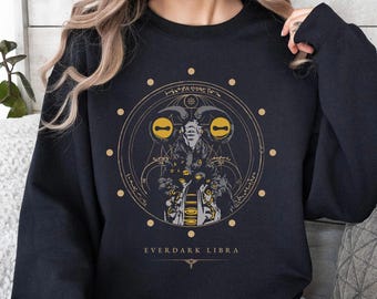 Elden Ring Nightreign Shirt, Eldenring Merch, Everdark Libra Glyph Sweatshirt,Video Game Gamercore Gifts for RPG Gamer Lifestyle Shirt 2649G