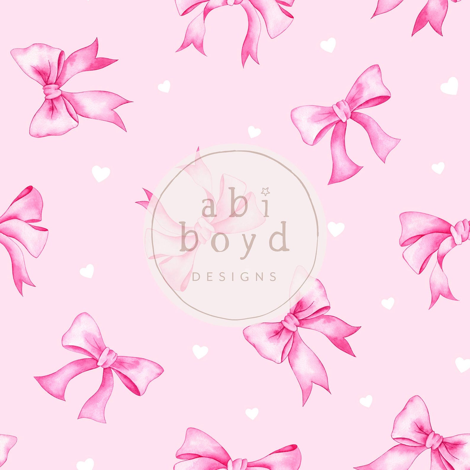 Pink Coquette Bow Seamless Pattern, Bows and Hearts Repeating Pattern ...