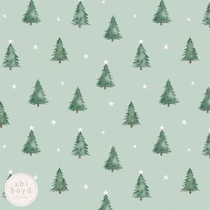 Simple Christmas Tree Seamless File, Cute Xmas Repeating Pattern, Christmas seamless file for Personal and Commercial Use