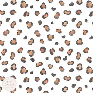 Leopard Seamless Pattern, Leopard Print Repeating Pattern, Animal Print seamless file, Watercolour Leopard for Personal and Commercial use