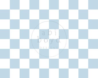 Patrón sin costuras de cuadros para niños, patrón sin costuras de tablero de ajedrez azul, diseño sin costuras sencillo y coordinado, diseño de cuadros azules sin costuras