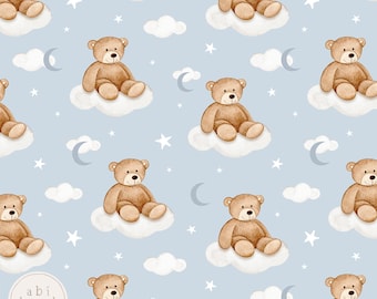 Teddy Bear Seamless Pattern, Repeating Pattern, Teddy Bear seamless file, Repeat Tile, New Baby, Bear Seamless seamless file
